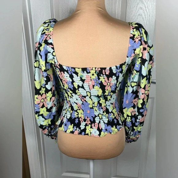 Free People Ariana Printed Top in Retro Combo Size XS - Picture 11 of 13